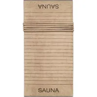 CAWÖ Home Saunatücher Balance Doubleface 6237 Sand - 39