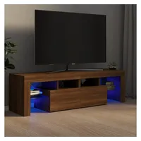 VidaXL TV-Schrank mit LED-Leuchten Braun Eichen-Optik 140x36,5x40 cm