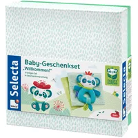 Selecta 61080 Tulips Garden, Baby Geschenkset, Willkommen, 3-teilig