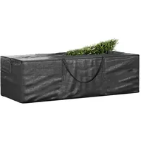 VidaXL Weihnachtsbaumtasche Schwarz 135x40x55 cm Polyethylen