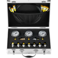 Vevor Hydraulikdruck-Testset, 250 / 600 bar, 3 Messgeräte, 9