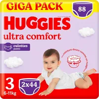 Huggies Ultra Comfort-Windelhöschen, Größe 3 (6-11 kg), Packung mit