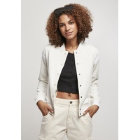 URBAN CLASSICS Inset College Jacke Light Grey / White
