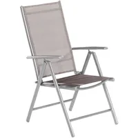 Merxx Amalfi Klappsessel 5 Positionen 2er-Set Diamantbraun