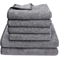 Dyckhoff Golden Shades Herringbone Handtuchset 6-tlg. grau