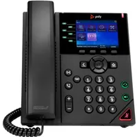 HP Poly VVX 350 6-IP PH PoE-e, Telefon, Schwarz