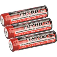 XCell 3x Kraftmax 18700 Pro Akku mit PCB Schutzschaltung