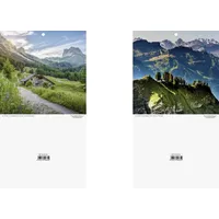 Brunnen Kalenderrückwand Landschaftsmotiv (für Tages-Abreißkalender Nr. 4, 18 x