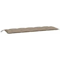 VidaXL Gartenbank-Auflagen 2 Stk. Taupe 180x50x7 cm Oxford-Gewebe
