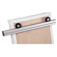 Eichner Wandschienen silber für EICHNER Plantafel Flexo-Board