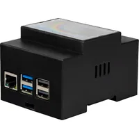 Joy-It Hutschienen Gehäuse für Raspberry Pi 5, schwarz
