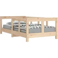 VidaXL Kinderbett 70 x 140 cm Kiefer massiv braun