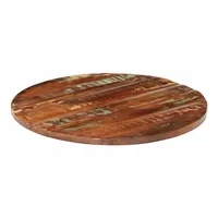 VidaXL Tischplatte Ø 80x1,5 cm Rund Altholz Massiv