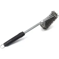 SANTOS Grillbürste 45 cm Edelstahl weiß
