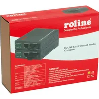 Roline Fast Ethernet Konverter RJ-45 - ST, Loop-back