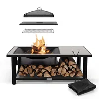 Blumfeldt Feuerschale Grill 122 cm Feuerstelle Terrasse Feuerkorb Tisch
