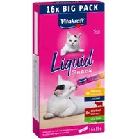 Vitakraft Liquid Snack Multipack mit Huhn und Rind 16