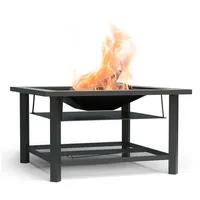 Blumfeldt Feuerschale Grill 87 cm Feuerstelle Terrasse Feuerkorb Tisch