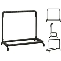 VidaXL Gitarrenständer Klappbar 5-fach Schwarz 74x41x66 cm Stahl