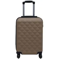 VidaXL Hartschalen-Trolley Braun ABS