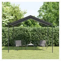 VidaXL Gartenpavillon Anthrazit 3x3 m Stahl und Stoff