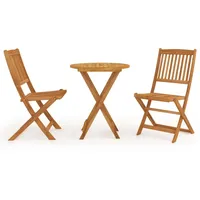 VidaXL 3-tlg. Garten-Essgruppe Klappbar Massivholz Akazie