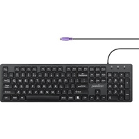 Perixx PERIBOARD-117P Wired PS2 Full Size Keyboard - Big