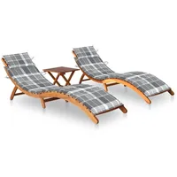 VidaXL Sonnenliegen 2 Stk. 184 x 55 x 64