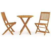 VidaXL 3-tlg. Garten-Essgruppe Klappbar Massivholz Akazie