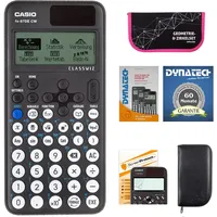 DynaTech Casio FX-87 DE CW mit schwarzer Tasche, Zirkelset