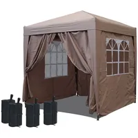 Quick Star Pop-Up-Pavillon 2,5 x 2,5 m mit Fußbeschwerer