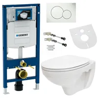Geberit UP320 Vorwandelement Wand Tiefspül WC + WC-Sitz WC