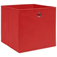 VidaXL Aufbewahrungsboxen 4 Stk. Rot 32x32x32 cm Stoff