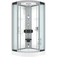AcquaVapore Dampfdusche Duschkabine Sauna 80x80 cm Mit 2k Scheiben
