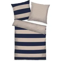 Tom Tailor Tom Tailor, Bettwäsche RENFORCE QUERSTREIFEN Dark Navy/