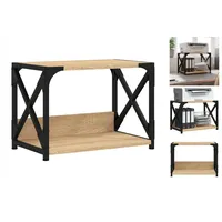 VidaXL Druckerständer 2 Ablagen Sonoma-Eiche 44x26x31,5 cm