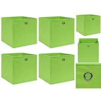 VidaXL Aufbewahrungsboxen 4 Stk. Grün 32x32x32 cm Stoff