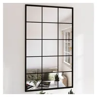 VidaXL Wandspiegel 4 Stk. Schwarz 100x60 cm Metall