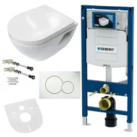 Geberit Wand Hänge WC Toilette Softclose-Deckel Vorwandelement Betätigungsplatte