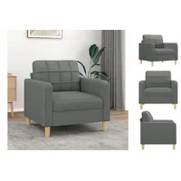 VidaXL Sofasessel Dunkelgrau 60 cm Stoff