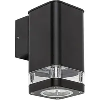 Rabalux Wandleuchte Sintra schwarz transparent GU10 1x MAX 25W