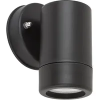 Rabalux Außenwandleuchte Medina Downlight aus Kunststoff matt schwarz L:9cm