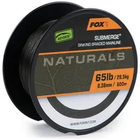 Fox Submerge Naturals Braid - 600m geflochtene Angelschnur, Durchmesser/Tragkraft:0.38mm
