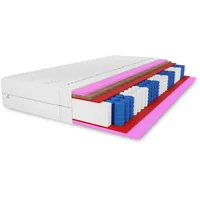 Marpur 7 Zonen Kokos-Taschenfederkernmatratze Folyeso 200 x 200 cm