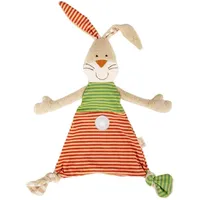 Sigikid 39963 - Schnuffeltuch Hase braun gestreift Vanilla