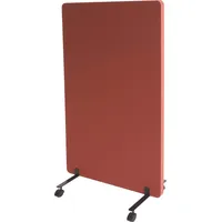 MCW Akustik-Trennwand MCW-G77, Büro-Sichtschutz Raumteiler Pinnwand, doppelwandig rollbar Stoff/Textil
