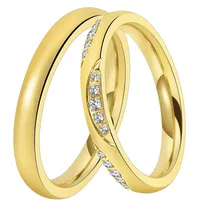 DOOSTI Trauring DOOSTI "Schmuck Geschenk Edelstahl Trauring Ehering Partnerring