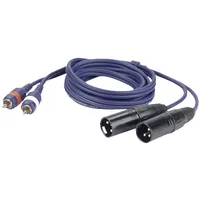 DAP AUDIO Audiokabel FL26 - 2x RCA Male L/R