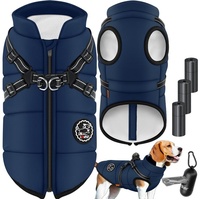 Lovpet LOVPET® Hundejacke Hundemantel mit Geschirr, inkl. 45 Stück