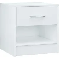 CASARIA Casaria® Nachttisch mit Schublade 41cm Weiß